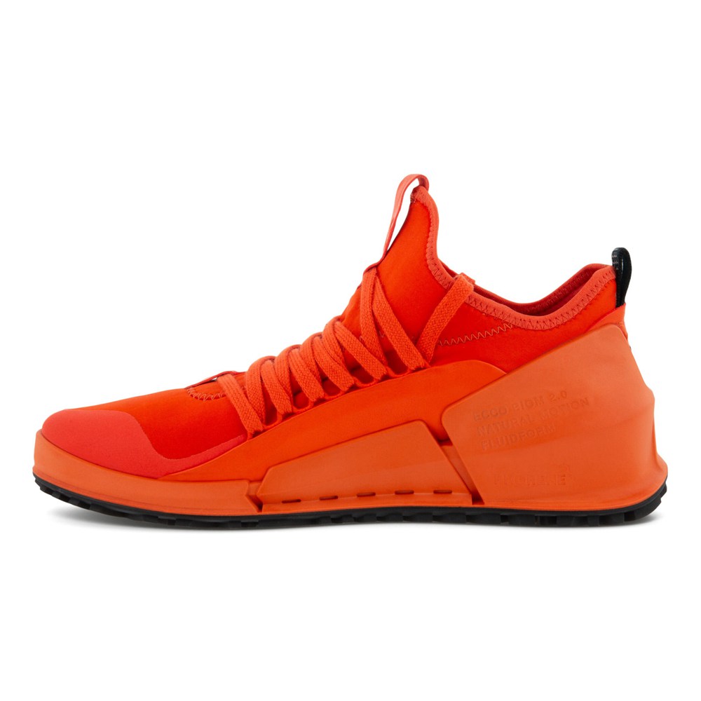 Mens Sneakers - ECCO Biom 2.0 Low Tex - Orange - 9548NLCZB